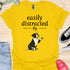 Easily distracted by bulldogs - V10 - Cute Sitting Paw T-Shirt